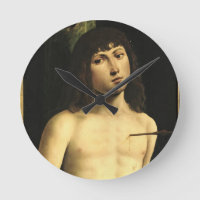 Santo Sebastian, c.1490s (tempera no painel)