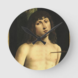 Relógio Redondo Santo Sebastian, c.1490s (tempera no painel)