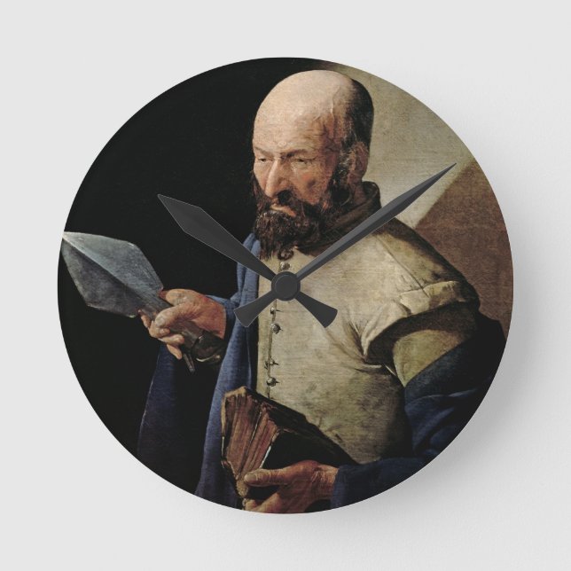 Relógio Redondo Santo Thomas (óleo na canvas) (Frente)