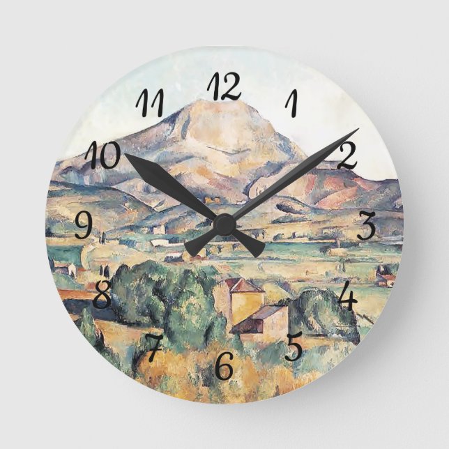 Relógio Redondo Santo-Victoire Barnes Mountain Paul Cezanne   (Frente)