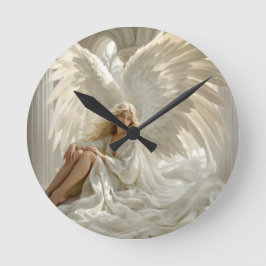 Relógio Redondo Santuário das Asas - Anjo nas Paredes da Luz