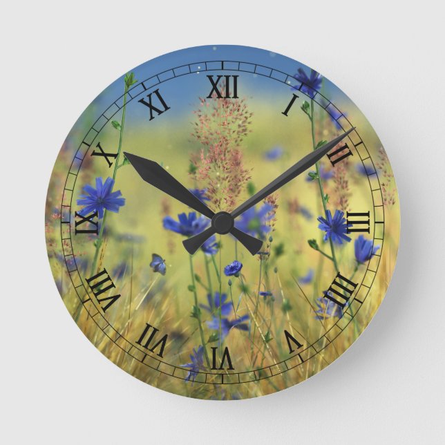 Relógio Redondo Sapphire & Gold Clock (Frente)