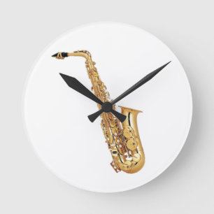 RELÓGIO REDONDO **SAXOPHONE** CLOCK