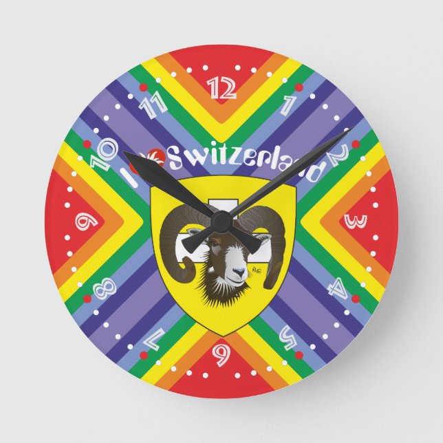 Relógio Redondo Schaffhausen - Schweiz - Suisse - Svizzera Uhr (Frente)