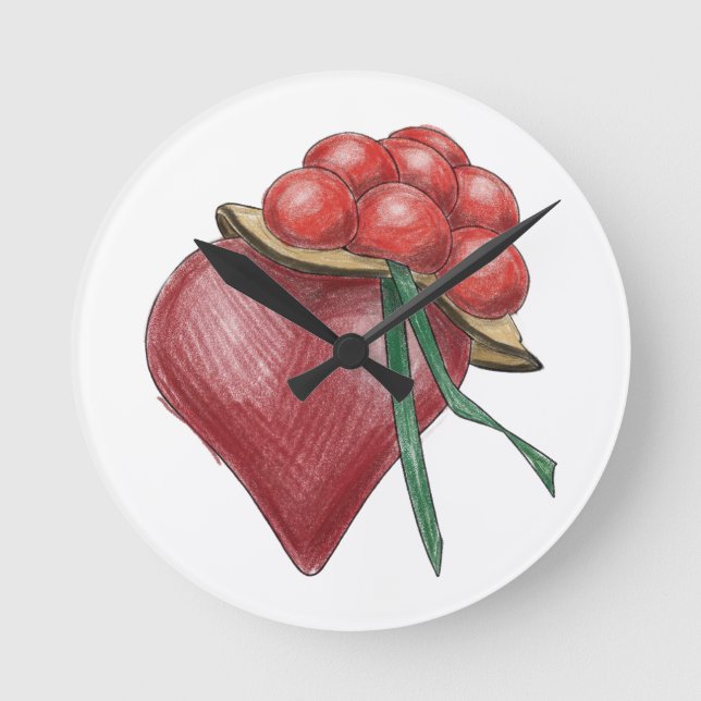 Relógio Redondo Schwarzwaldliebe (Frente)