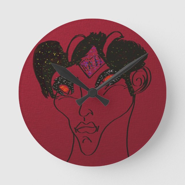 Relógio Redondo Sci-fi Demon Hunter Countess (Frente)