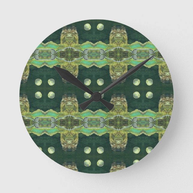 Relógio Redondo Sci-Fi - mundos do planeta alienígena fantasia (Frente)