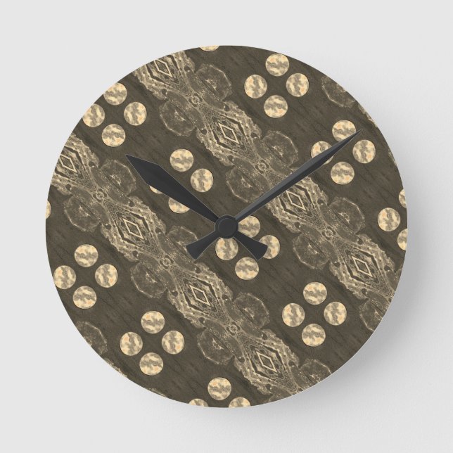 Relógio Redondo Sci-Fi - mundos do planeta alienígena fantasia (Frente)