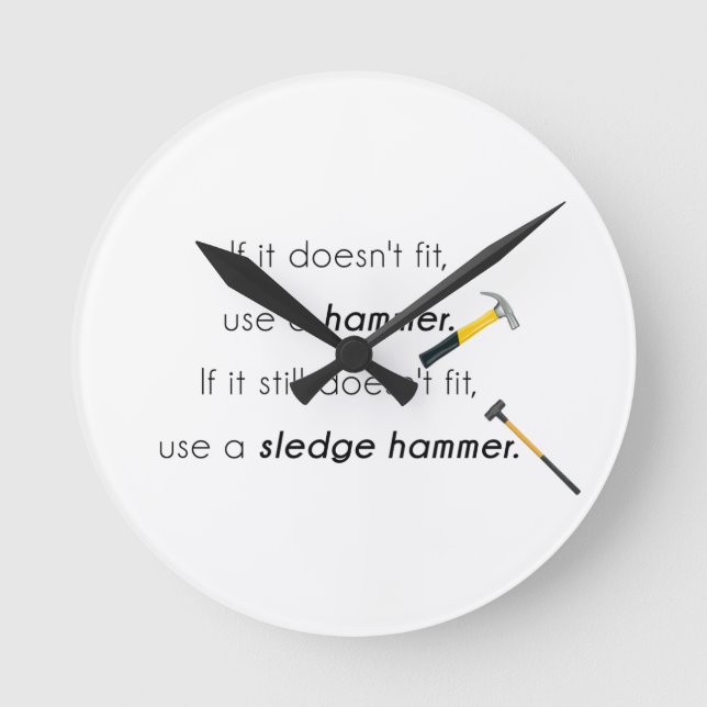 Relógio Redondo Se não ajustado, (Frente)