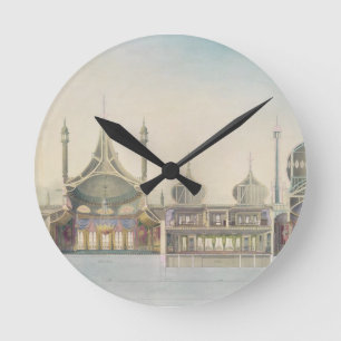 Relógio Redondo Seção longitudinal (L R) ao órgão, sala da mú