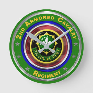 Relógio Redondo segundo de Cavalaria Armada Keepsael