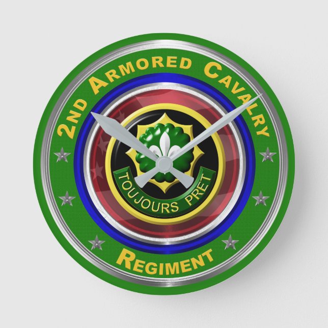 Relógio Redondo segundo de Cavalaria Armada Keepsael (Frente)