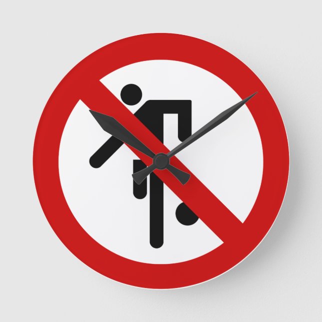 Relógio Redondo SEM Ball Games ⚠ Tailandês Park Sinal ⚠ (Frente)