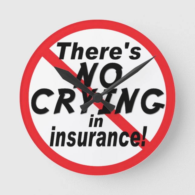 Relógio Redondo Sem Choro De Seguro (Frente)