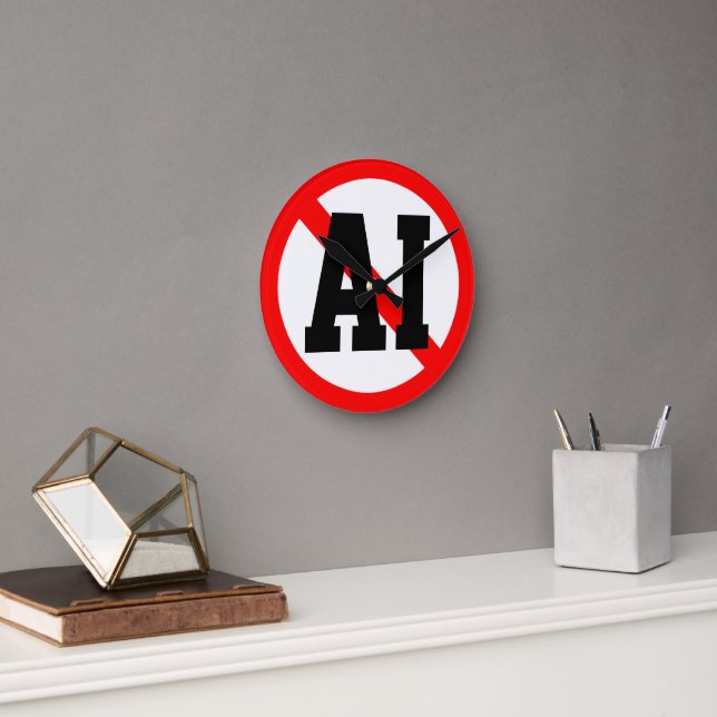 Relógio Redondo Sem IA (Escritório)