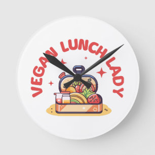 RELÓGIO REDONDO SENHORA DO ALMOÇO VEGANO