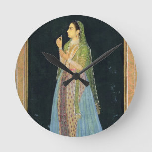 Relógio Redondo Senhora que guardara uma flor, do álbum pequeno d