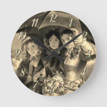 Senhoras vitorianas guarda-chuva dia chuvoso senho