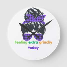 Relógio Redondo Sentir-me muito irritante hoje