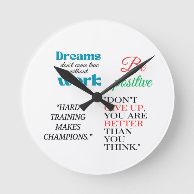 Relógio Redondo ser positivo (Frente)