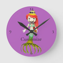 Relógio Redondo Sereia Cuja Sereia É Gastante, Thunder_Cove