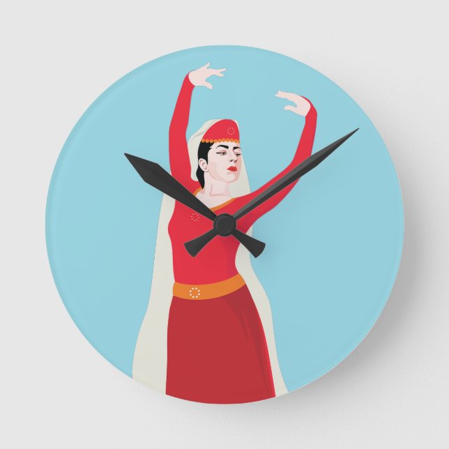 Relógio Redondo Seu Espírito É tão Forte quanto a Terra de onde el (Frente)