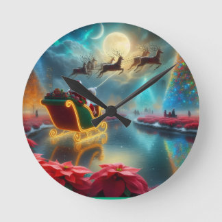 Relógio Redondo Seu Natal Personalizado e Customizado