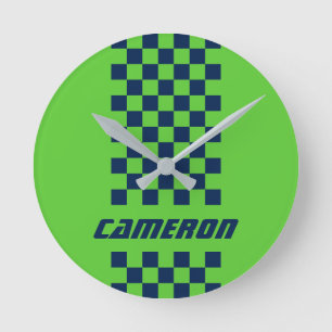 Relógio Redondo Seu nome Cores Totalmente Personalizadas - Faixa V