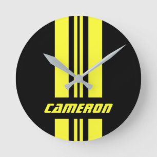 Relógio Redondo Seu Nome Cores Totalmente Personalizadas Faixas 1