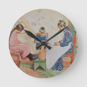 Relógio Redondo Shelling Peas, pub. in 'Lasst Licht Hinin'(`Let in