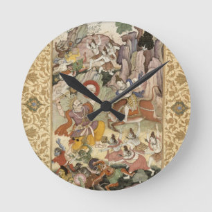 Relógio Redondo Shiva que mata o demónio Andhaka, c.1585-90