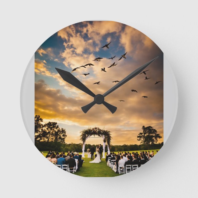 Relógio Redondo Silent Guardians: Hawks of the Wind (Frente)