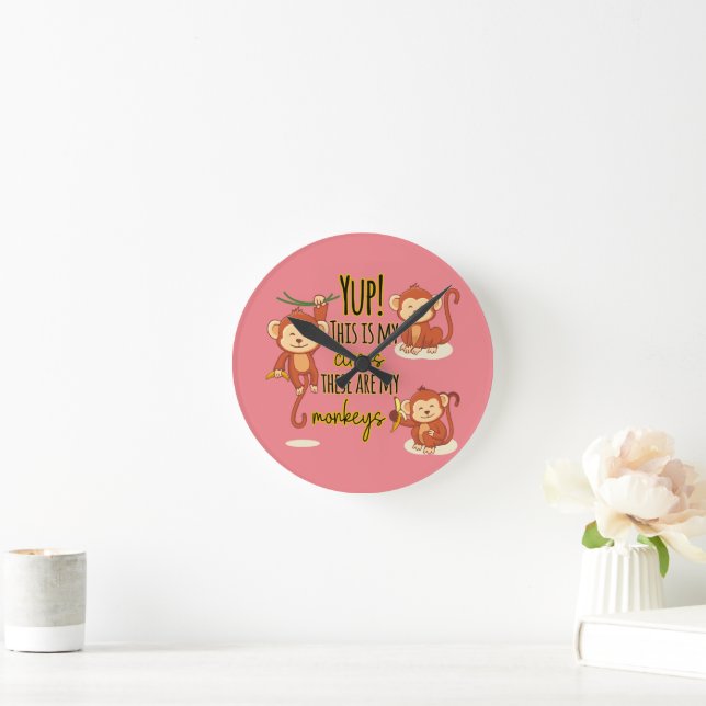 Relógio Redondo Sim! Este é o meu circo Estes são os meus três mac (Lar)