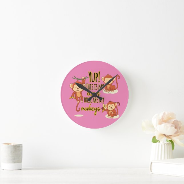 Relógio Redondo Sim! Este é o meu circo Estes são os meus três mac (Lar)