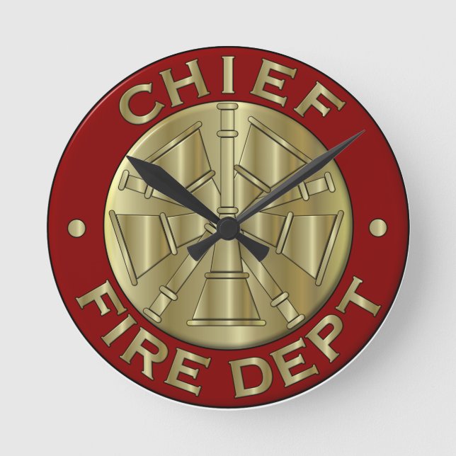 Relógio Redondo Símbolo de bronze principal do departamento dos (Frente)