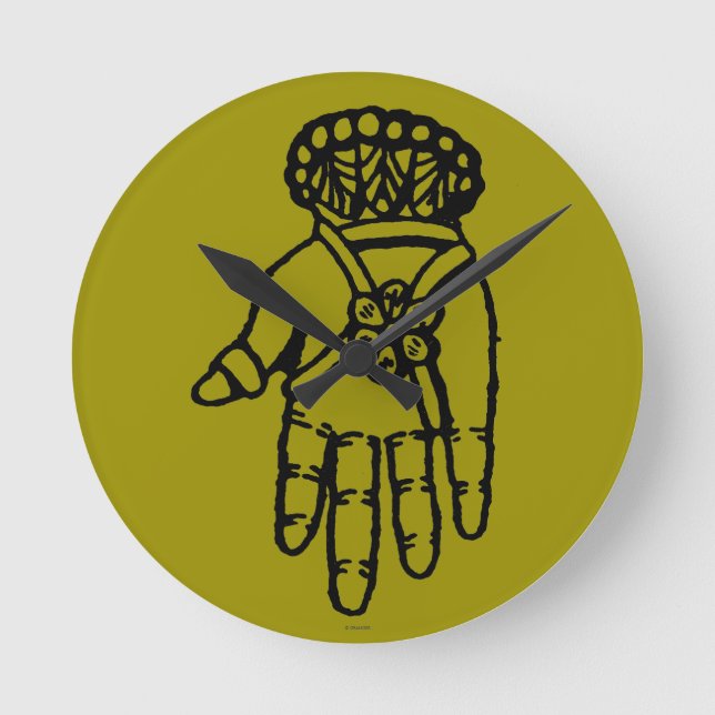 Relógio Redondo Símbolo Islâmico: Hamsa (Frente)