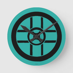 Relógio Redondo Símbolo nórdico: Cruz da roda