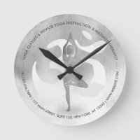 Símbolo Pose Om da Árvore de Meditação de Instruto