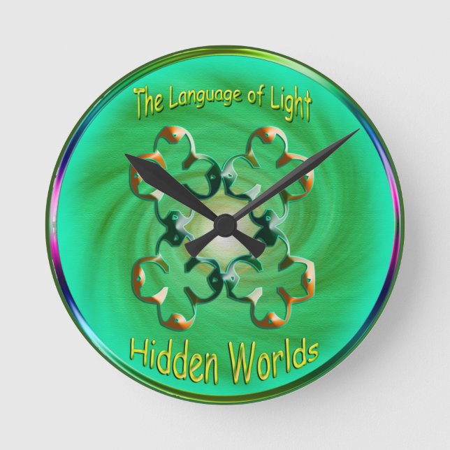 Relógio Redondo Símbolo trabalho de arte das qualidades da alma (Frente)