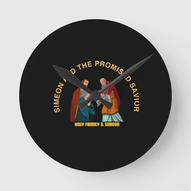 RELÓGIO REDONDO SIMEON AND THE PROMISED SAVIOR (Frente)