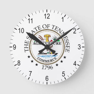 Relógio Redondo Sinal do Tennessee