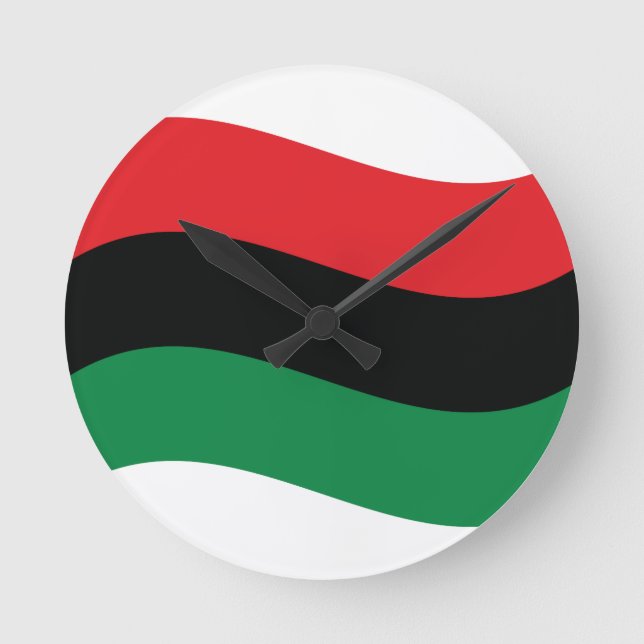 Relógio Redondo Sinalizador vermelho, preto e verde (Frente)