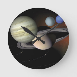 Relógio Redondo Sistema Solar