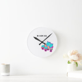 Relógio Redondo Skates do cilindro