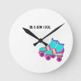 Relógio Redondo Skates do cilindro