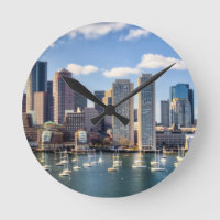 Skyline de Boston do beira-rio