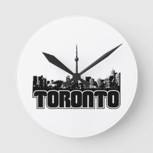 Relógio Redondo Skyline de Toronto