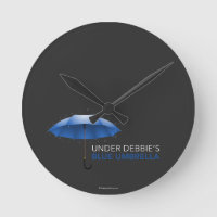 Sob o guarda-chuva azul de Debbie
