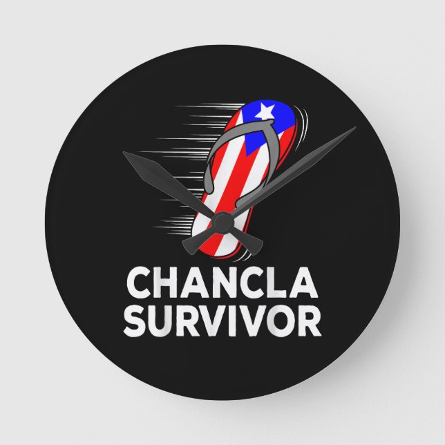 Relógio Redondo Sobrevivente de Chancla (Frente)