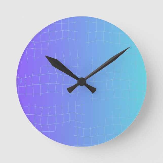 Relógio Redondo Soft Harmony Abstract Wall Clock (Frente)